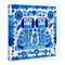 Stupell Industries Blue Folk Style Puppies Canvas Design by Kay Widdowson